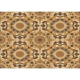 thumbnail image 1 of Ahgly Company Indoor Rectangle Patterned Yellow Orange Area Rugs, 6' x 9', 1 of 6
