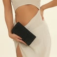 thumbnail image 4 of Women Chain Tote Handbag Envelope Clutch Shoulder Bag Evening Clutch (Black), 4 of 10