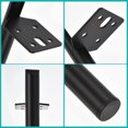 thumbnail image 4 of Unique Bargains 4 Pcs Pieds de Remplacement pour Pieds de Meubles Pieds de Canapé Pieds de Meuble Pieds de Sofa DIY pour Armoire Table (5 Pouces, Noir), 4 of 6