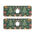 thumbnail image 7 of Yayeee Faucet Mat for Kitchen Sink 14.7" Diatomite Long Splash Guard Pad, Brown Christmas Gingerbread, 2 Pack, 7 of 7