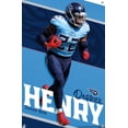 thumbnail image 4 of NFL Tennessee Titans - Derrick Henry 22 Wall Poster with Push Pins, 14.725" x 22.375", 4 of 6