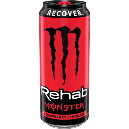 (24 Cans) Rehab Monster Strawberry Lemonade 16 oz