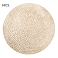 thumbnail image 1 of Alfombra de placa decorativa de estilo de lujo ligero de PVC con forma circular hueca, 6 piezas, 1 of 9