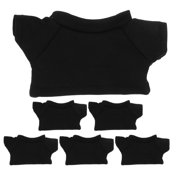 6 camisetas clásicas de oso para peluche, mini oso, sublimación, camisetas en blanco para osos de peluche, juguetes de oso DIY