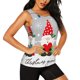 thumbnail image 2 of Balery Merry Christmas Gnome1 Camiseta sin mangas estampada ligera para mujer, tops de entrenamiento sin mangas, camisetas de yoga transpirables de secado rápido.-X-Large, 2 of 7