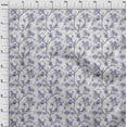 thumbnail image 4 of oneOone Polyester Spandex Medium Purple Fabric Floral Craft Projects Decor Fabric Printed By The Yard 56 Inch Wide, 4 of 5