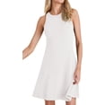 thumbnail image 2 of Sleeveless Solid Color Women Ribbed Mini Knit Tank Dress, 2 of 6