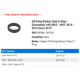 thumbnail image 2 of Oil Pump Pickup Tube O-Ring - Compatible with 2003 - 2007, 2015 - 2016 Volvo XC70 2004 2005 2006, 2 of 2