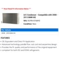 thumbnail image 2 of A/C Condenser - Compatible with 2008 - 2013 BMW M3 2009 2010 2011 2012, 2 of 2