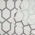 thumbnail image 3 of Nicole Miller Hexa Geometric Print Hidden Tab/Rod Pocket Top Light Filtering Curtain Panel Pair, 54"x84", Black Pearl, 3 of 7