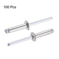 thumbnail image 4 of Unique Bargains 5mm Diameter 20mm  Length 304 Stainless Steel Blind Rivets 100 Pack, 4 of 4