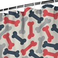 thumbnail image 3 of Dog Bones Shower Curtain 72"x72" ,Bathroom Decorative Shower Curtains Set with 12 Hooks,Modern Waterproof Washable Shower Curtain, 3 of 6