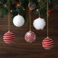 thumbnail image 4 of Bolas colgantes para árbol de Navidad, Bolas brillantes con lentejuelas de 8CM, decoración colgante para fiesta en casa, Año Nuevo 2023, 2 o 4 unidades, 4 of 4
