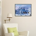 thumbnail image 3 of DIY Partial Painting Kit for Snow Scene Cottage - 30x40cm Canvas with Round Resin s, Includes Packs, Gel, Tray, and Sticky Pen - Unframed Craft Project (Optional Types A-I), 3 of 6