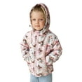 Girls Jacket Toddler Winter Animal Cartoon Prints Hooded Thicken