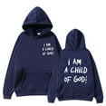 thumbnail image 3 of I Am A Child Of God Christian Hoodie for Women Y2K Cute Hoodies with Pockets Hooded Sweatshirt Hoodie Women Pullover, 3 of 4