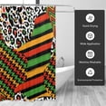 thumbnail image 3 of XMXT Shower Curtain Liner with Iron Hooks, Waterproof African Elements Illustration Shower Curtains for Bathroom Decor Accessories, 72 x 72 inches, 3 of 9