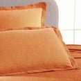 thumbnail image 5 of Superior Fleur De Lis Cotton Decorative Bedspread and Sham Set, King, Mandarin, 5 of 8