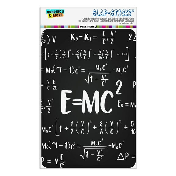 E=MC 2 Energy Mass Equation Albert Einstein Theory of Special Relativity Math Home Business Office Sign