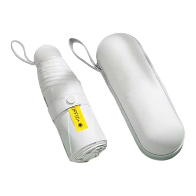 Paraguas portátil Inteprter impermeable plegable blanco