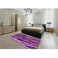 thumbnail image 5 of Ahgly Company Machine Washable Indoor Rectangle Transitional Purple Jam Purple Area Rugs, 3' x 5', 5 of 7