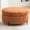 Ottoman-Orange, variant on Arouseden 31" Large Orange Ottoman Coffee Table with Storage,Chenille Round Storage Ottomans with Tray,Big Round Ottoman with Storage for Living Room