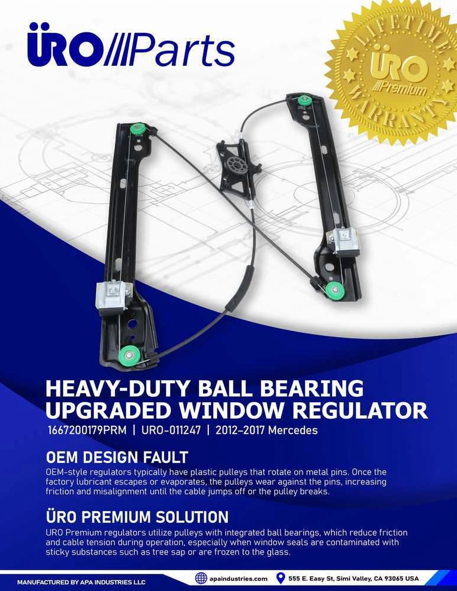 URO Parts URO-011247 Heavy Duty Design, Ball Bearing Pivot, Improved Pulley