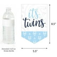 thumbnail image 2 of Big Dot of Happiness It's Twin Boys - Blue Twins Baby Shower Bunting Banner - Party Decorations - Welcome Babies, 2 of 5
