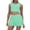 Light Green, variant on Teen Girls Outfits,Playwear Active Vest Romper Casual Sports Kids 4-7 Stretchy Waist Breathable Girls Clothes Set,S
