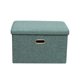 thumbnail image 2 of Taburete plegable para almacenamiento, asiento acolchado otomano, juguetes plegables, caja rectangular, taburete para reposapiés con tapa, taburete Macarena Otomana de almacenamiento plegable, 2 of 8