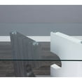 thumbnail image 3 of Global Furniture USA Aiah Gray/White Pedestal and Glass Top Dining Table, 3 of 10