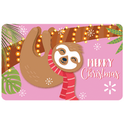 Sloth Christmas Walmart eGift Card