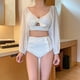 thumbnail image 2 of Eigraketly 2 piezas / set Traje de baño de manga larga Natación Traje de baño casual Ropa de playa Traje de baño METRO Eigraketly OD021063-01, 2 of 6
