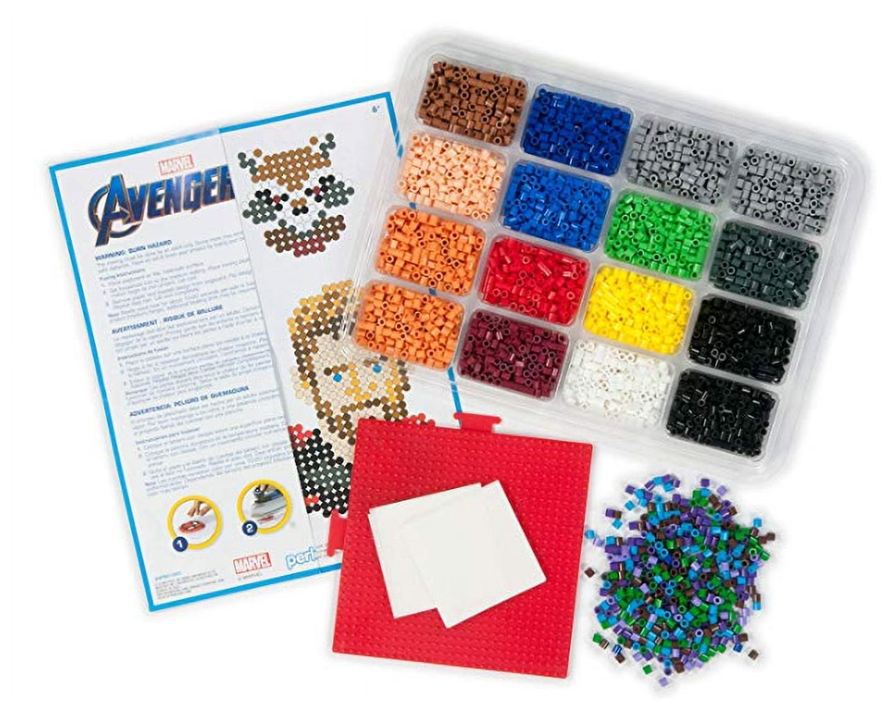 Perler Marvel Avengers Deluxe Fused Bead Kit, Ages 6 and up, 4503 Pieces