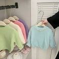 thumbnail image 3 of Kiijoy Girls Sweater Solid Color Soft Knit Crew Neck Pullover Winter Sweater, Sizes 2-3, 3 of 3