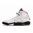 thumbnail image 2 of Jordan Men's 5 Retro Fire Red Silver Tongue (2020) Basketball Shoes, from StockX, 2 of 5