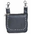 thumbnail image 1 of UNIK Dames en Cuir Véritable Moto Magnétique Clouté Clip sur Sac à Main / Pochette W-Strap Réglable, Bleu, OS, 1 of 1