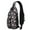 Dark Halloween Pattern, variant on Sling Backpack,Dark Halloween White Ghosts Crossbody Bag with Water Bottle Holder,Waterproof Sling Bag for Men/Women with Chest Phone Holder for Hiking,Travel