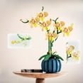 thumbnail image 2 of Wisolt Orchid Flower Building Sets,Artificial Flowers With Bonsai Home Decor,Ideal Adult Crafts,Birthday or Anniversary Gifts for Wemen,Girls,Mom-Yellow, 2 of 5