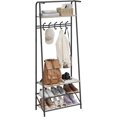 thumbnail image 5 of FeGemax Hall Trees Entryway Bench with Storage, Multifunctional Hallway Organizer, Wood Look Accent Furniture with Metal Frame, 5 of 6