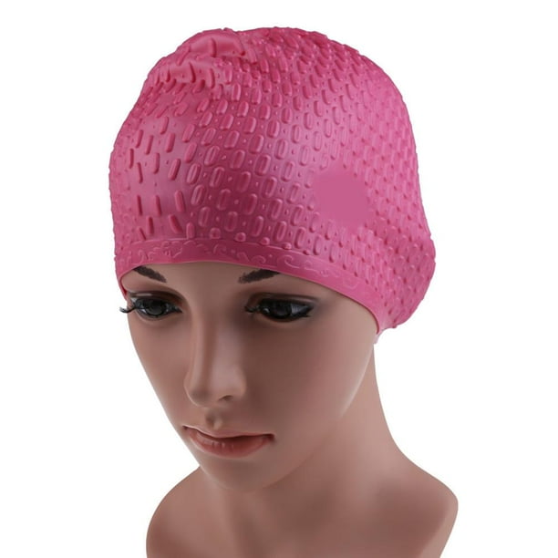 Deportes acuáticos Gorro de natación Silicona Moda Adulto Impermeable Waterdrop Cover Rose Barbie Nuevos Originales