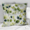thumbnail image 2 of Designart "Plants with White and Green Wasabi Leaves" Plants Printed Throw Pillow, 2 of 5