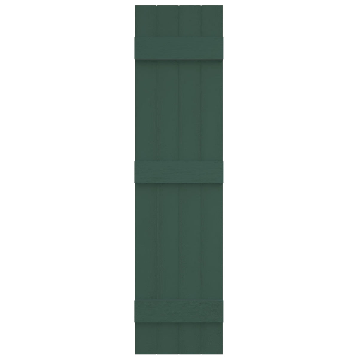 14"W x 59"H Mid-America Vinyl, Standard Size Four Board Joined Shutters, w/Installation Shutter-Lok's & Matching Screws, 028 - Forest Green