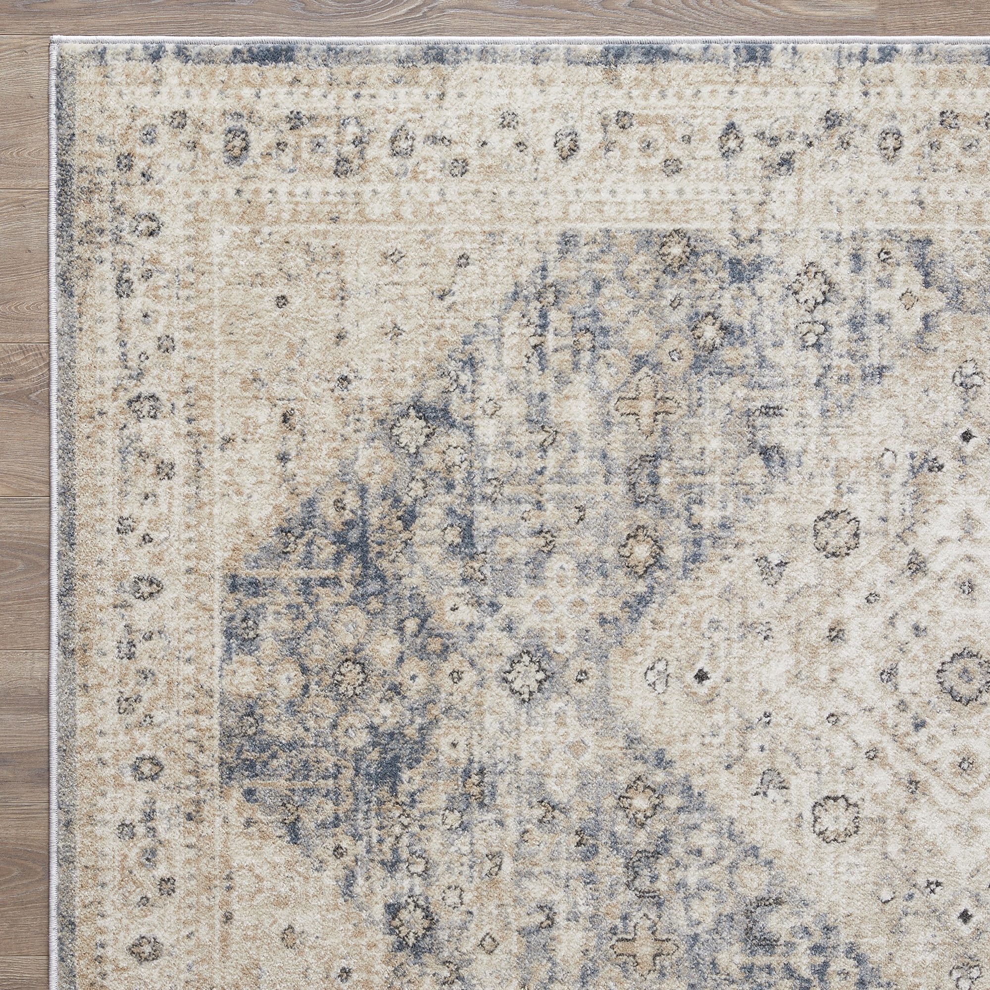 Loomaknoti Kehleigh Abagail 5' x 7' Beige Oriental Indoor Area Rug