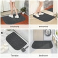 thumbnail image 5 of Indoor Doormat Front Door Mat,Low-Profile Machine Washable Kitchen Rug, Absorbent Mud Half Round Entrance Mat for Outdoors, Entryway, Patio, Bedroom, 5 of 7
