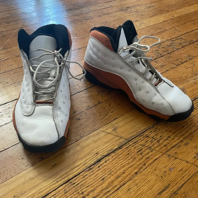 Ni - ke Ni - ke Air Jordan US 12 white tan black baseball sneakers retro starfish athletic