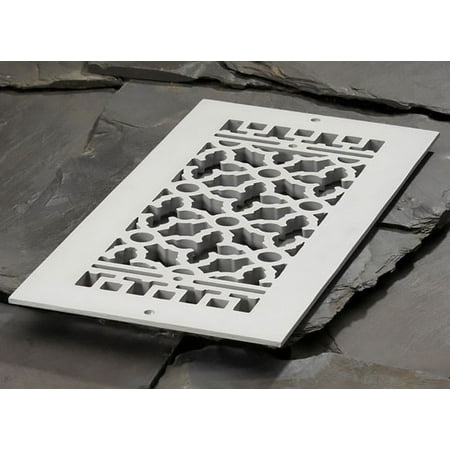 

Reggio Registers 816-Ah Scroll Series 6 X 14 Grille - Grey