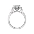 thumbnail image 3 of Silvago Jewelry Pear Cut 1.92 Ct Moissanite Ring - Solitaire with Accent Moissanite - Prong Set Engagement and Wedding Jewelry - 14K White Gold Plated Gift, 3 of 3