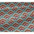 thumbnail image 5 of oneOone Viscose Jersey Fabric Argyle Style Ikat Print Fabric BTY 60 Inch Wide, 5 of 5