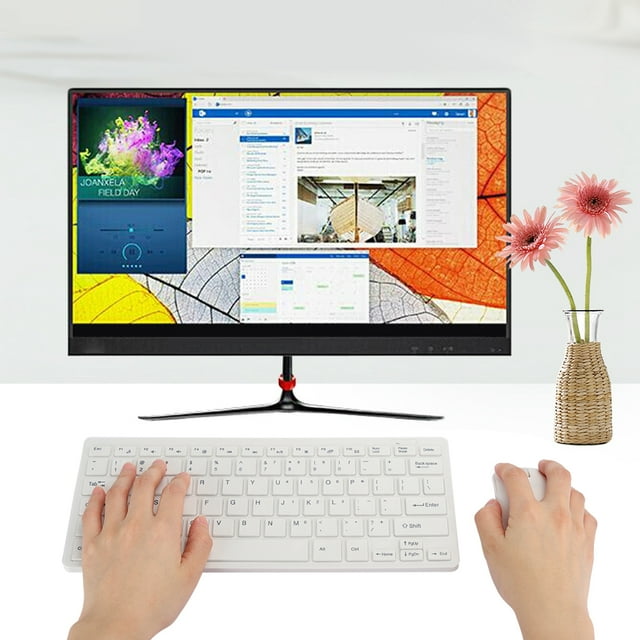 Wireless Mouse,2.4G Wireless Keyboard Mouse Mini Wireless Keyboard Keyboard Mouse Combo Sleek Aesthetic